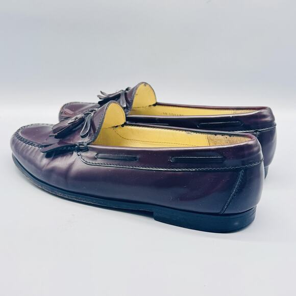 Cole Haan Men’s Tassel Loafers in Burgundy Leather main image 4
